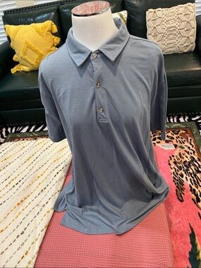 Men's Short Sleeve Polo Shirt in Slate Blue - Classic Casual. GET NOW! GOING SOO